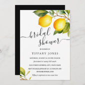 Script Waterverf Lemon Vrijgezellenfeest Kaart (Voorkant / Achterkant)