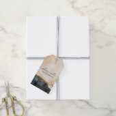 Script Waterverf Roze Zwart Goud Prijs Hang Tag Cadeaulabel (Met Touw)