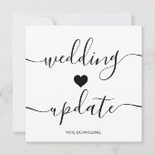 Script We verminderen de omvang van de bruiloft Up Aankondiging (Voorkant)