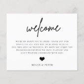 Script Weddenschap Welkomsttas Invoegen kaart (Voorkant)