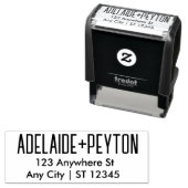 Script Wedding Address Zelfinktende Stempel (In situ)