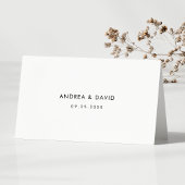 Script Wedding Place Card met gastennaam Kaart