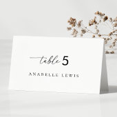 Script Wedding Place Card met gastennaam Kaart