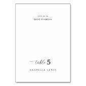 Script Wedding Place Card met gastennaam Kaart (Voorkant)