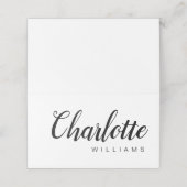 Script Wedding Place Card Plaatskaartje (Buitenkant ongevouwen)