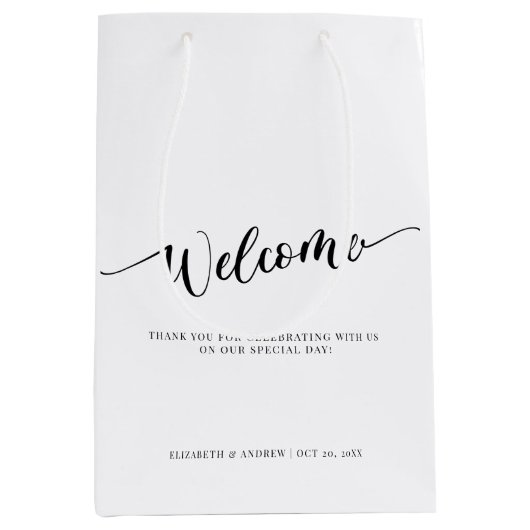 Script Wedding Welkom | Bedankt Cadeautas (Voorkant)