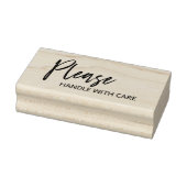 Script Wees voorzichtig Rubberstempel (Stempel)