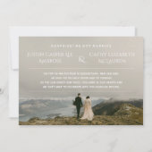 Script Wegekgepakte Huwelijksaankondigingskaart Kaart (Achterkant)