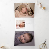 Script Welkom Baby Foto Drieluik Aankondiging (Binnen)