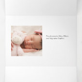 Script Welkom Baby Foto Drieluik Aankondiging (Binnenkant midden)