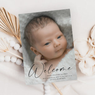 Script Welkom Baby Foto Geboorte Aankondiging