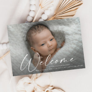 Script Welkom Baby Foto Geboorte Aankondiging
