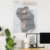 Script Welkom Nacht Voor Rehearsal Dinner Poster (Thuiskantoor)