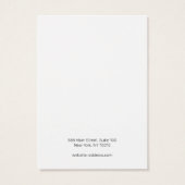  Script White Earring Display Kaart (Achterkant)