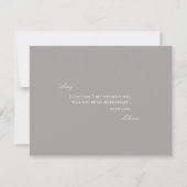 Script White & Grey Bridesmaid Proposal Kaart (Achterkant)