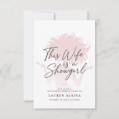 Script Wife Is a Showgirl Bachelorette Weekend Kaart (Voorkant)