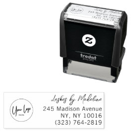 Script Wimpers Studio Naam Retouradres Telefoon Zelfinktende Stempel