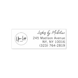 Script Wimpers Studio Naam Retouradres Telefoon Zelfinktende Stempel