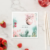 Script Winter Kerstmeisje Baby Shower Servet (Insitu)