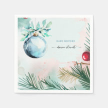 Script Winter Kerstmis jongen Baby Shower