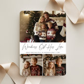 Script Wonders of His Love Religious Christmas Feestdagenkaart