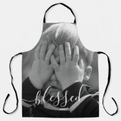 Script Wording Custom Photo Apron Schort (Voorkant)