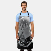 Script Wording Custom Photo Apron Schort (Gedragen)