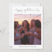 Script Xoxo Mooi Galentines Dag Foto Feestdagenkaart (Voorkant)