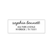 Script Zelf Adres Rubber Stempel Stempels (Design)