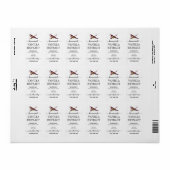 Script zelfgemaakte Madagaskar vanille-extract lab Etiket (Full Sheet)