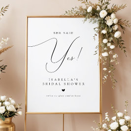 Script Zij Zei Ja Bruidsfeest Welkom Poster