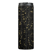 Script Zwart Roze Trendy Modern Moederdag Thermosbeker (Achterkant)