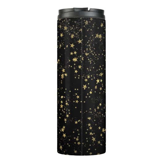 Script Zwart Roze Trendy Modern Moederdag Thermosbeker (Achterkant)