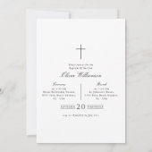 Script Zwart & Wit Geslacht Neutraal Fotodoop Kaart (Achterkant)