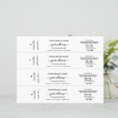 Script Zwart & Wit Zeep Buikband Wrap Label (Staand voorkant)
