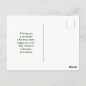 scriptafstand die cheer verzendt van hier briefkaart (Achterkant)