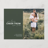 scriptafstand die cheer verzendt van hier briefkaart (Voorkant)