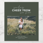 scriptafstand die juicht vanaf hier wijn etiket (Enkel label)