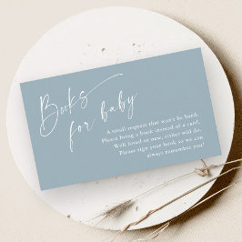 Scriptboeken voor babyshower voor babyjongens informatiekaartje