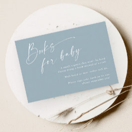 Scriptboeken voor babyshower voor jongens informatiekaartje