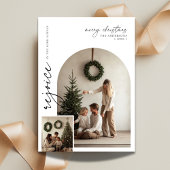 Scriptboogfoto verheugt zich over bijbels religieu feestdagenkaart