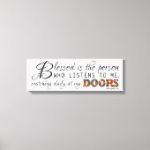 Scriptcitaat Geloofde deuren Moderne Typografie Canvas Afdruk (Voorkant)