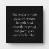 Scriptcitaat James 4 6 Fotoplaat (Voorkant)