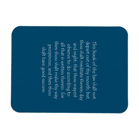 Scriptcitaat Joshua 1 8 Magneet (Horizontaal)