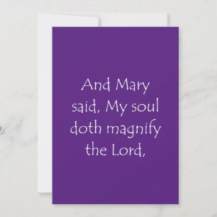 Scriptcitaat Luke 1 46 Bedankkaart
