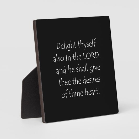 Scriptcitaat Psalms 37 4 Fotoplaat (Voorkant)