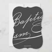 Scripted Baptism Rosary Cross Blue Photo Religious Kaart (Achterkant)