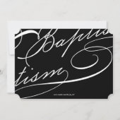 Scripted Baptism Rosary Cross-Paarse religie Kaart (Achterkant)