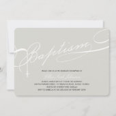 Scripted Baptism Rosary Cross Silver Religious Kaart (Voorkant)