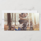Scripted Beauty sparen de Datum Fotokaarten Save The Date (Voorkant)
